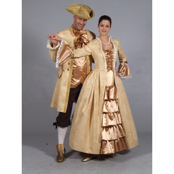 Georgian Lady Womans Gold Costume Gold BF12A