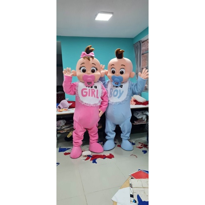 Gender Reveal Baby Mascot Costumes