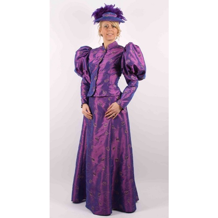 Victorian Lady Purple Taffeta