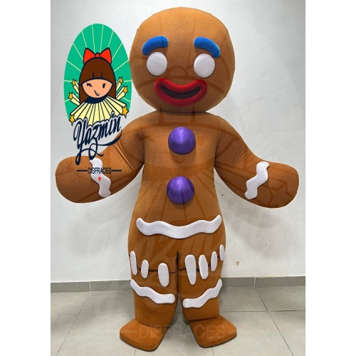 Gingy Gingerbread Man Mascot Costume