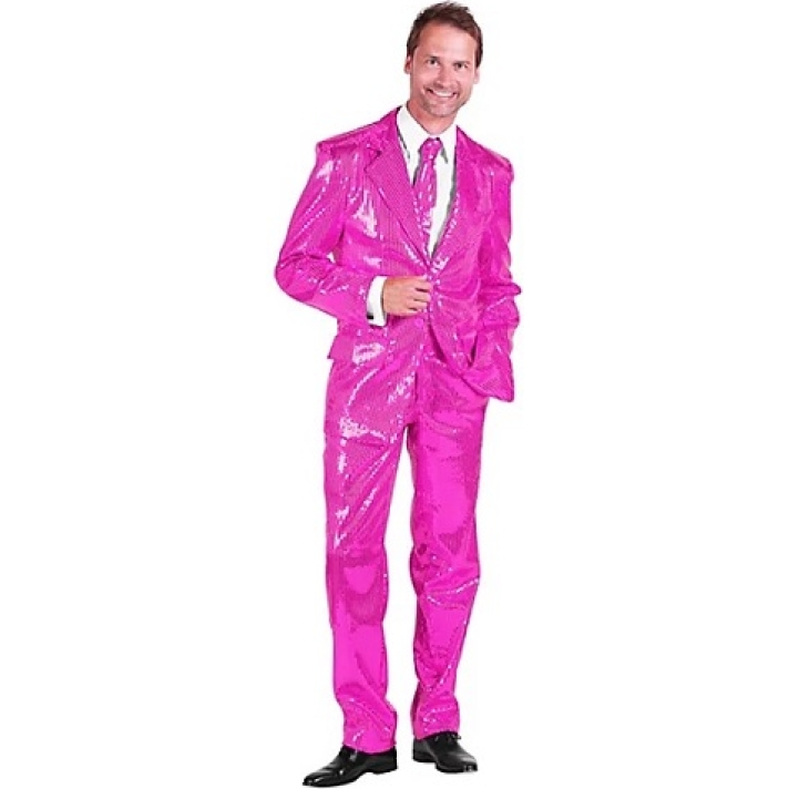 Pink Sequin 3 Piece Suit