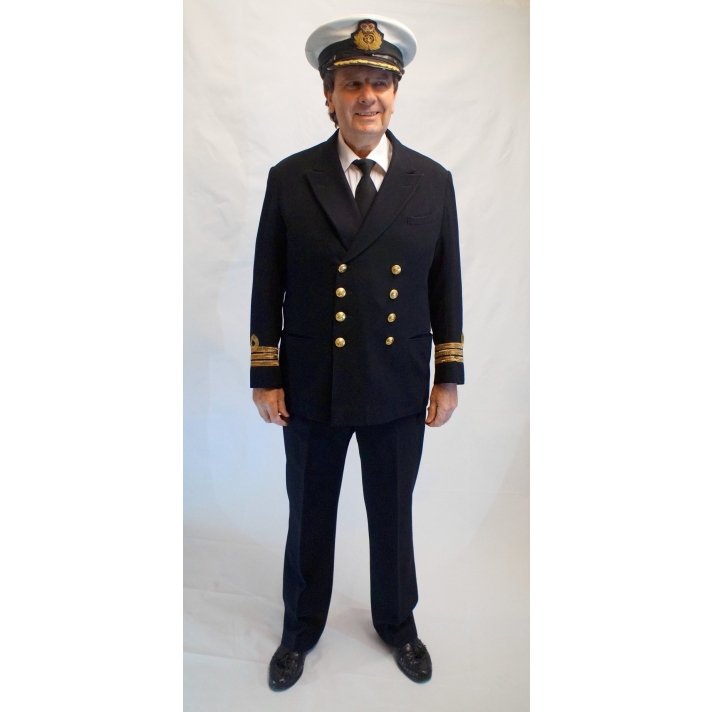 British Royal Navy Commander Officer Adult Uniform Hire Costume FY9
