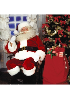 Rubies Santa deluxe costume Burgundy