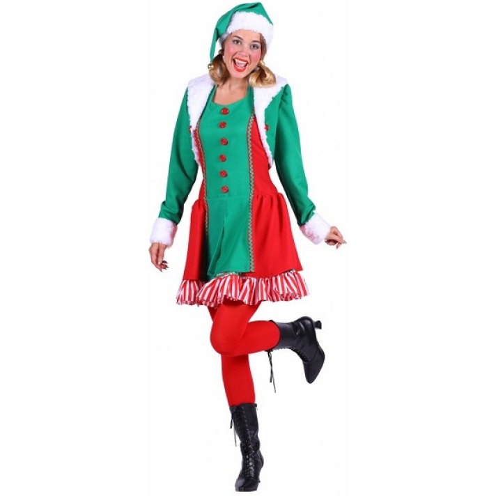 Santa Helpers Elf Womans Costume Thetru