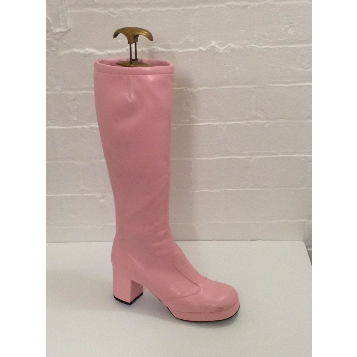 1960s Biba Boots Pink Fantasy Shoes UK 6