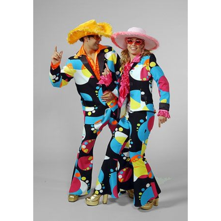 1970s Liquid Bubble Flared Suit Womans Costume Freddys AJ19