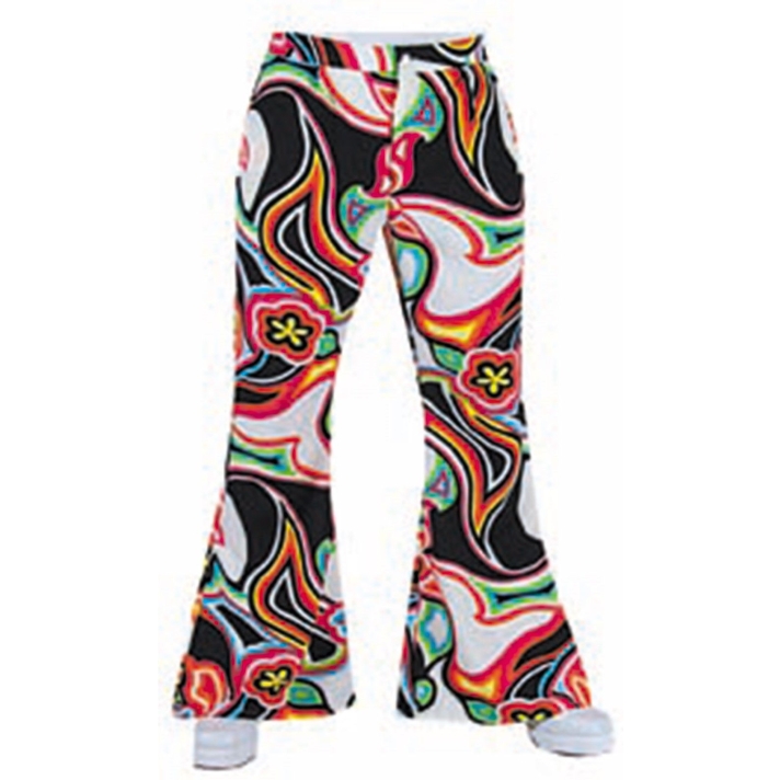 1970s Multi Coloured Swirl Flares Freddys AE44