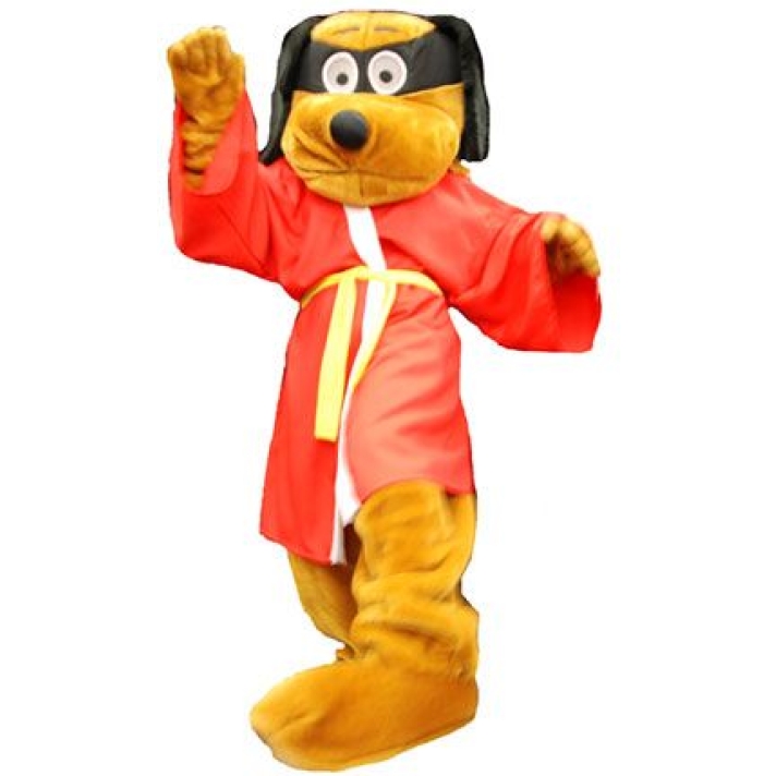 Karate Dog 80s Mascot Costume