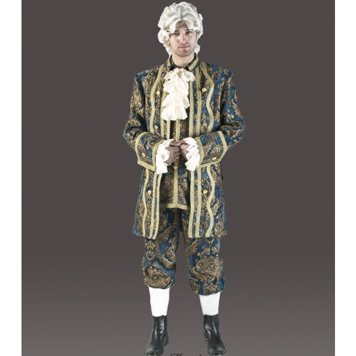 Georgian Gent Mens Blue And Gold Premium Deluxe Costume Tabis CR10B