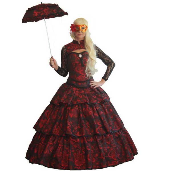Victorian Lady Red Rose